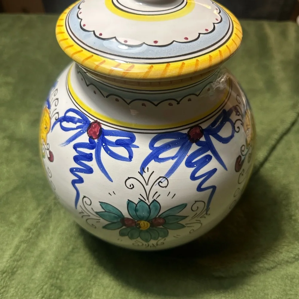 Raffaellesco Ceramic Vase for Williams & Sonoma